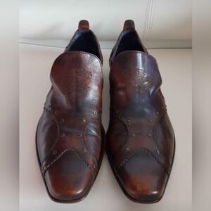 MARK NASON DRAGOON CASUAL SHOE MADE IN ITALY "GENUINE LEATHER" MEN'S SZ9 "USED"